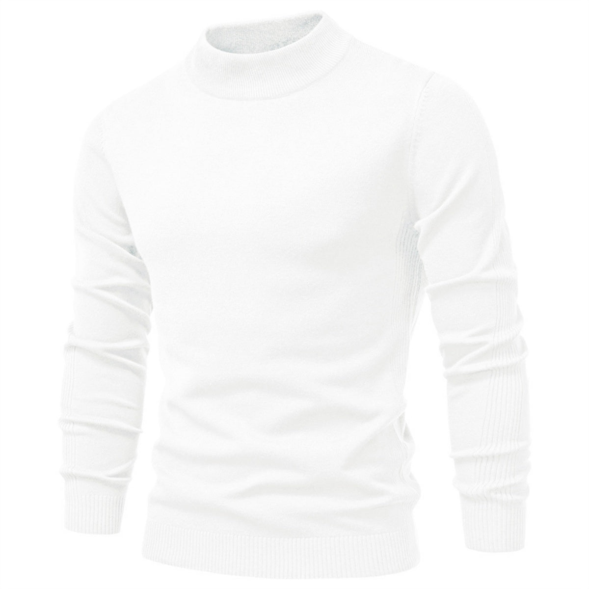 Men's Mock Neck Pullover Sweater