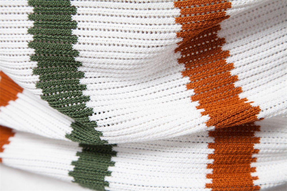 Men's Striped Resort Knit Polo Shirt