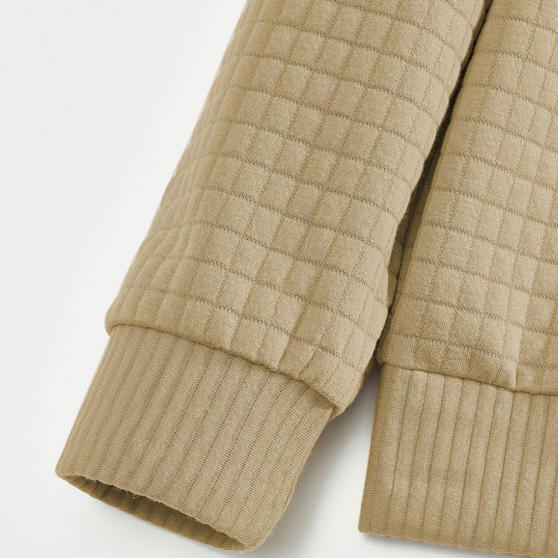Men’s Textured Button Mock Neck Sweater