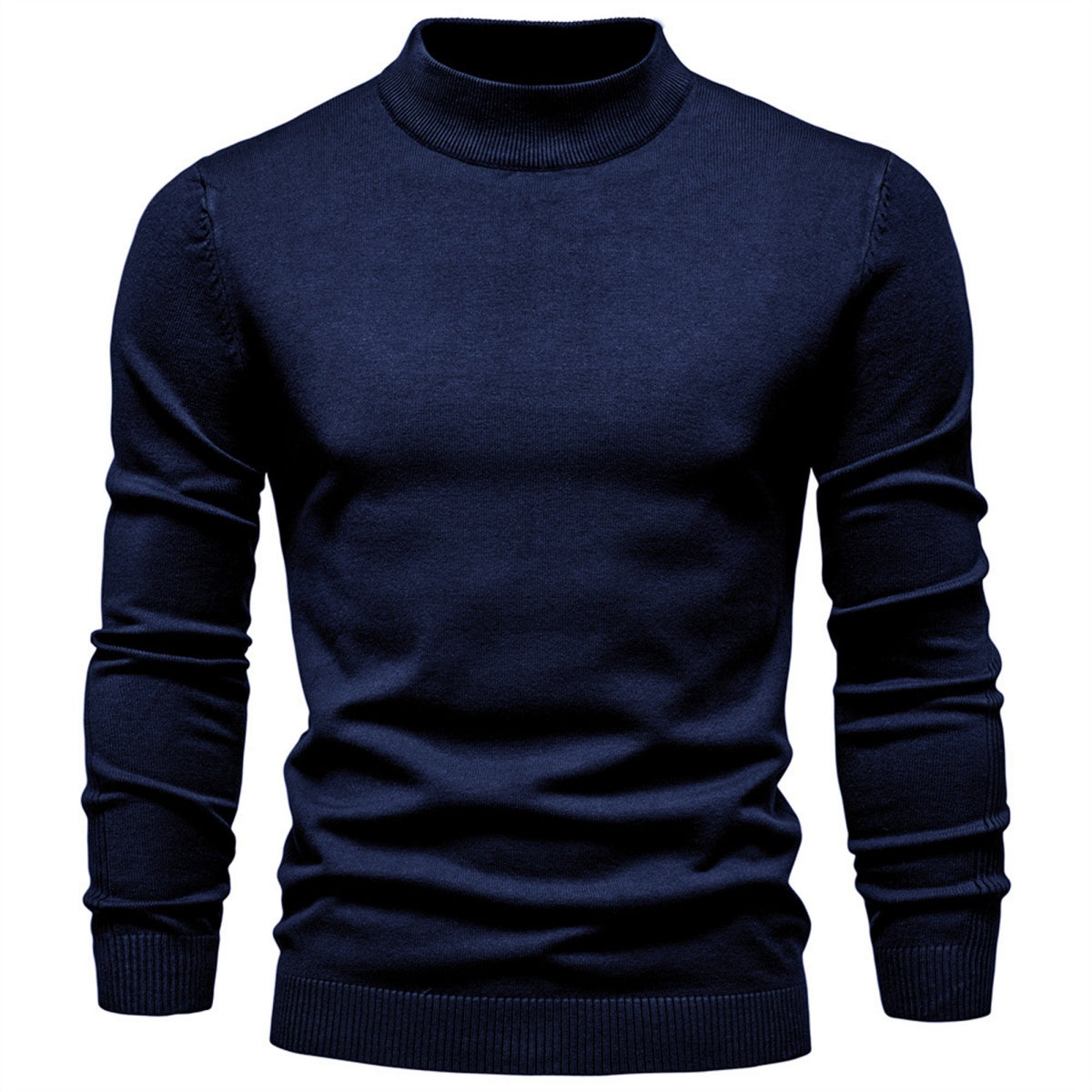 Men's Mock Neck Pullover Sweater