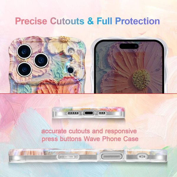 Shiny Oil Painting Flower Phone Case