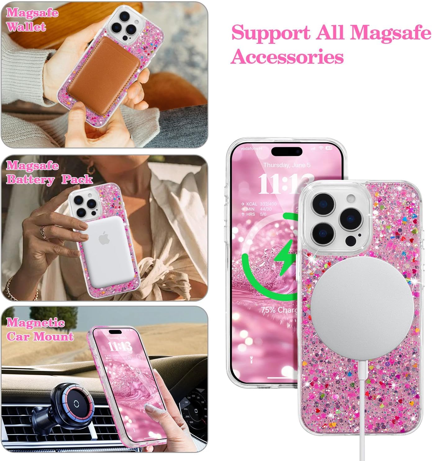 Glitter Sparkly Magnetic Phone Case