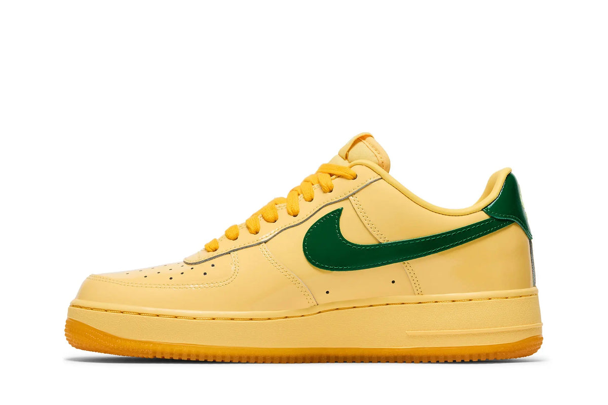 Nike Air Force 1 Low "Patent Leather Topaz Gold Pine Green"