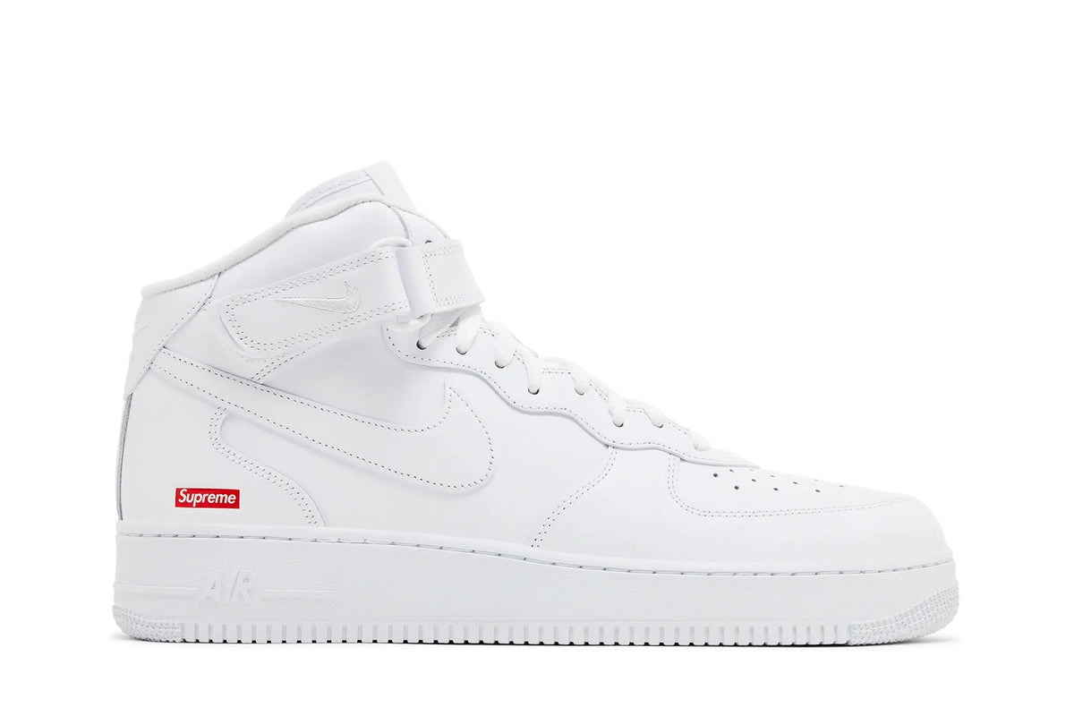 Nike Air Force 1 Mid "Supreme - Mini Box Logo White"