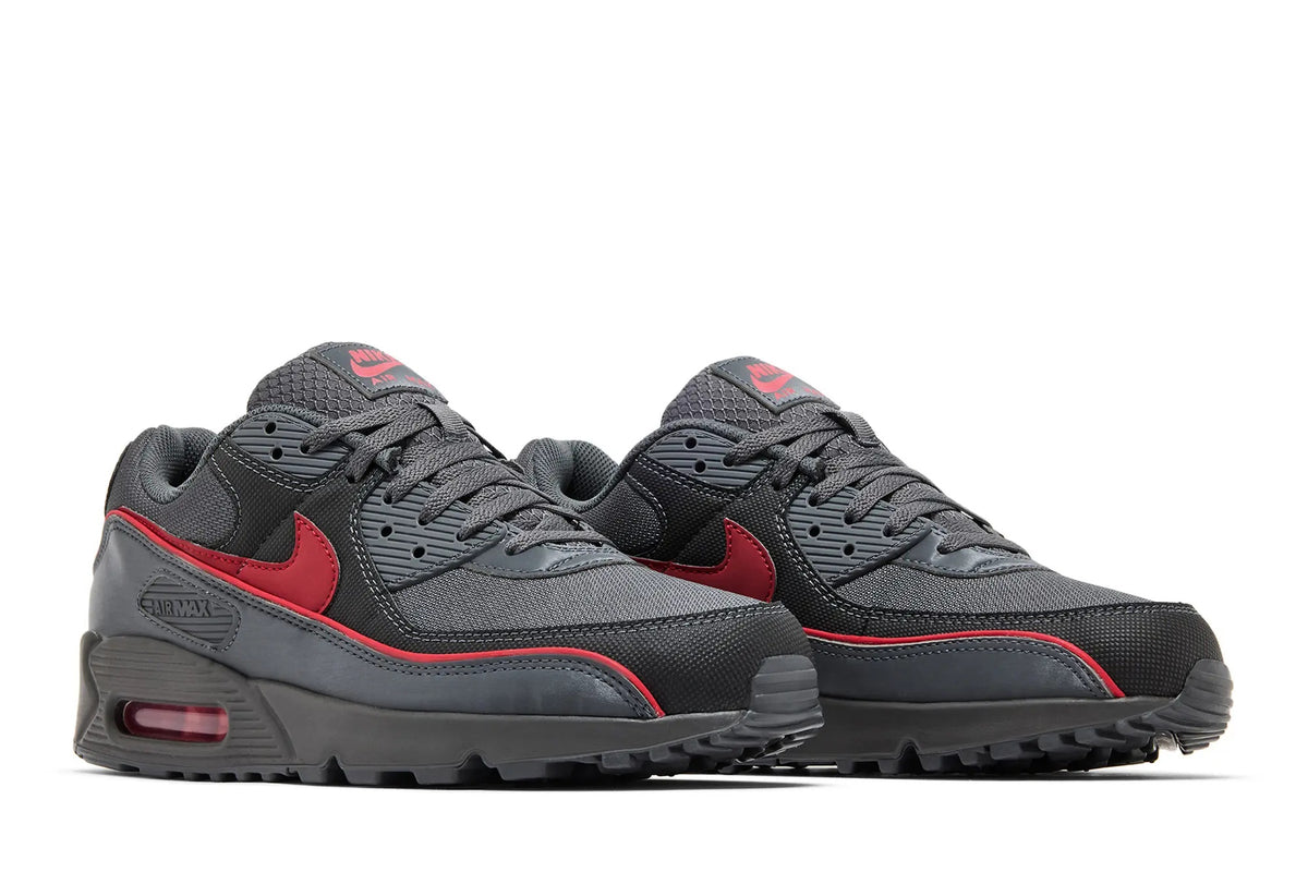 Nike Air Max 90 Premium "Iron Grey University Red"