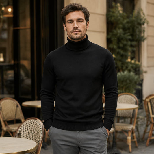 Men's Turtleneck Pullover Sweater