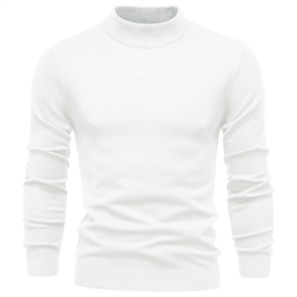 Men's Mock Neck Pullover Sweater
