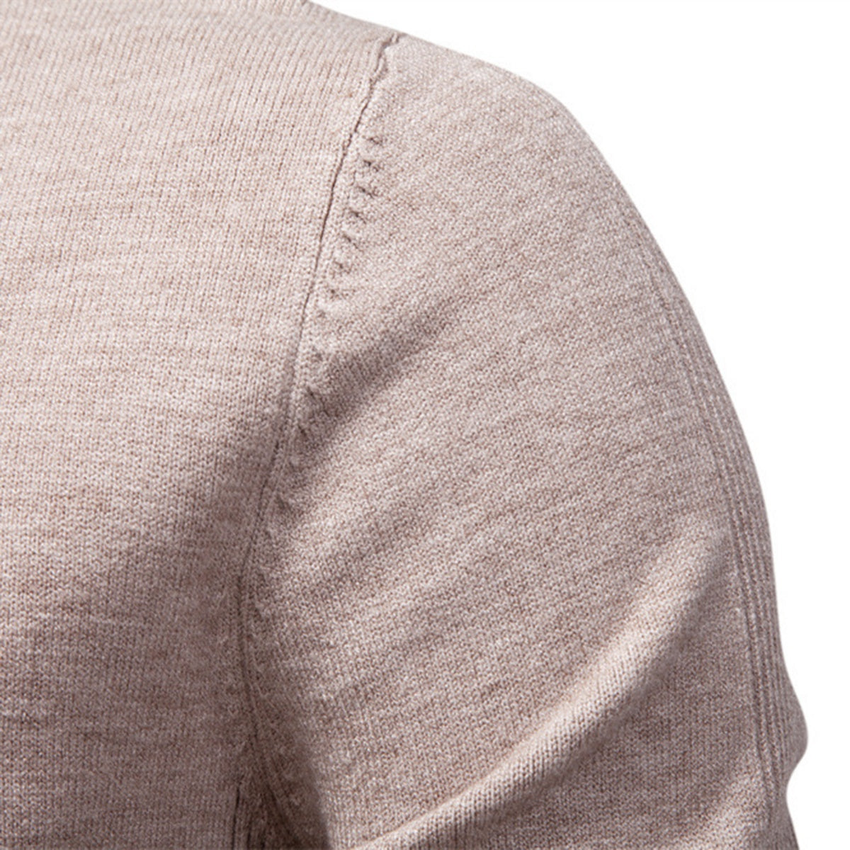 Men's Mock Neck Pullover Sweater