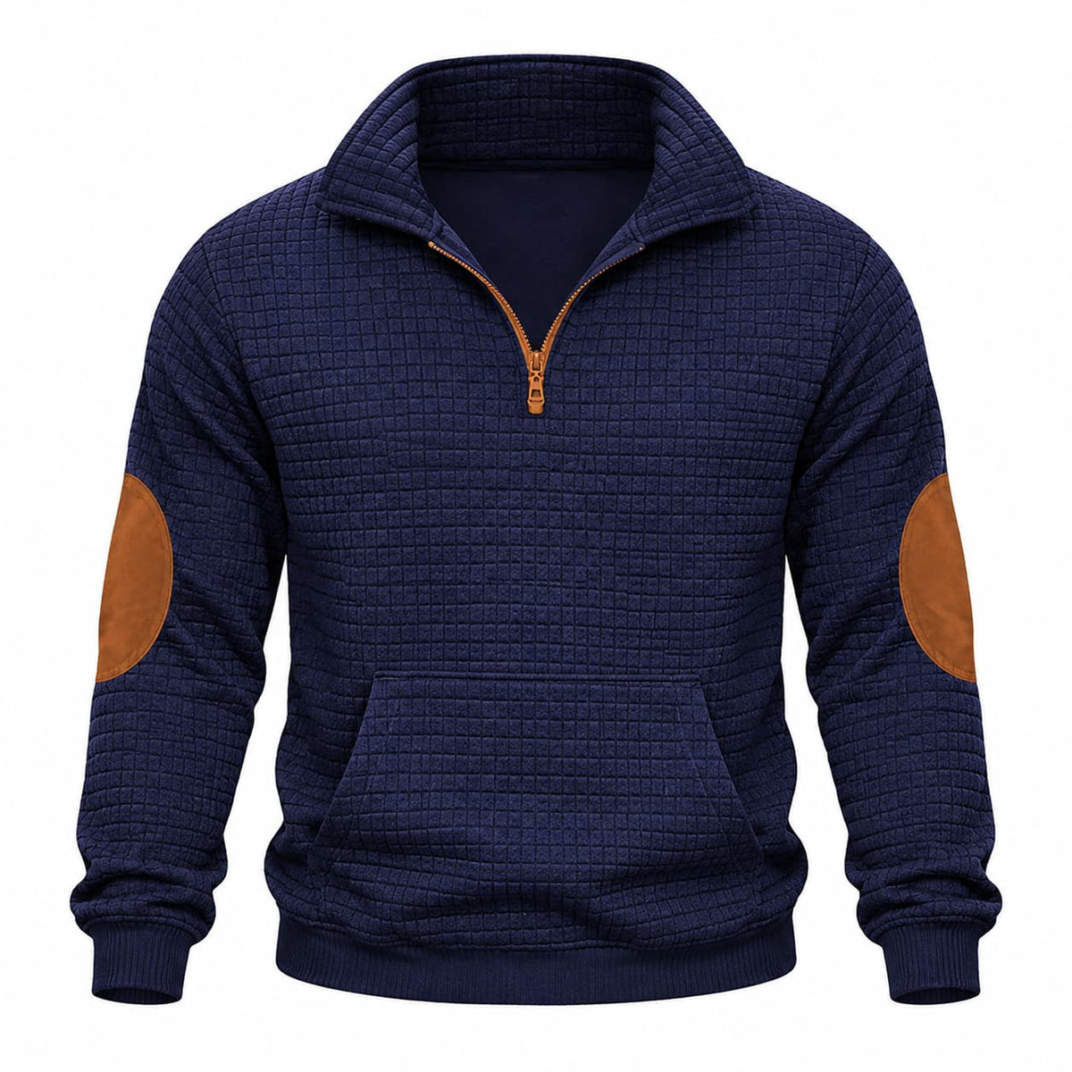 Men’s Textured Quarter Zip Pullover Hoodie