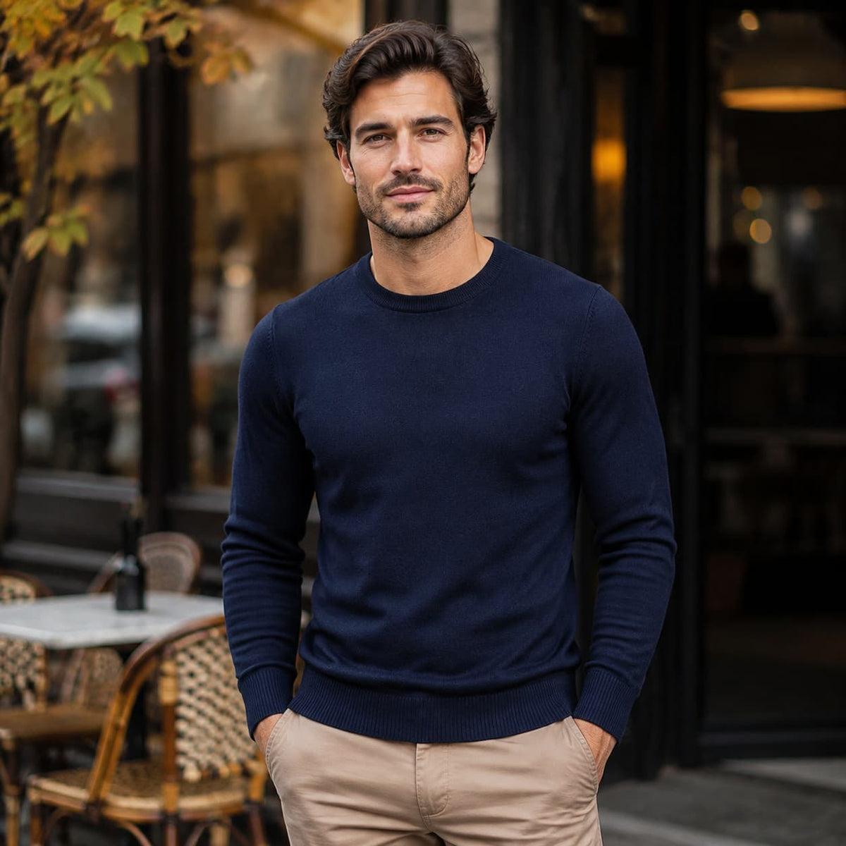 Men's Crew Neck Pullover Sweater